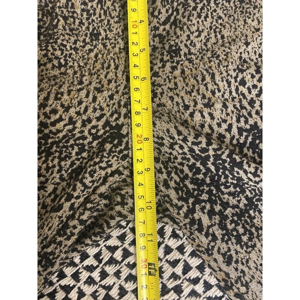Free People Knit Leggings in Leopard Print Combo Vintage Tan Beige Size SP - Picture 6 of 9